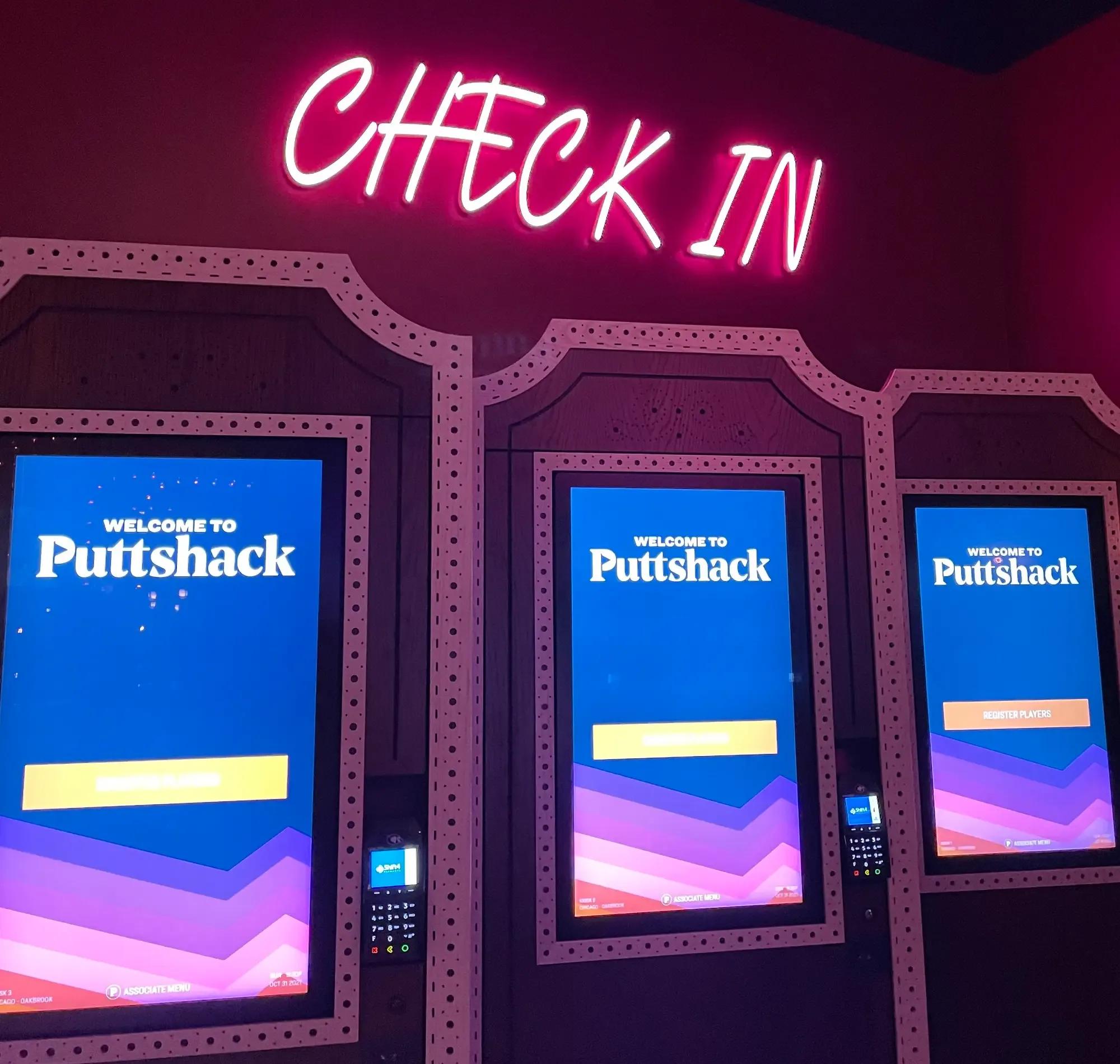 Puttshack Check In Kiosks